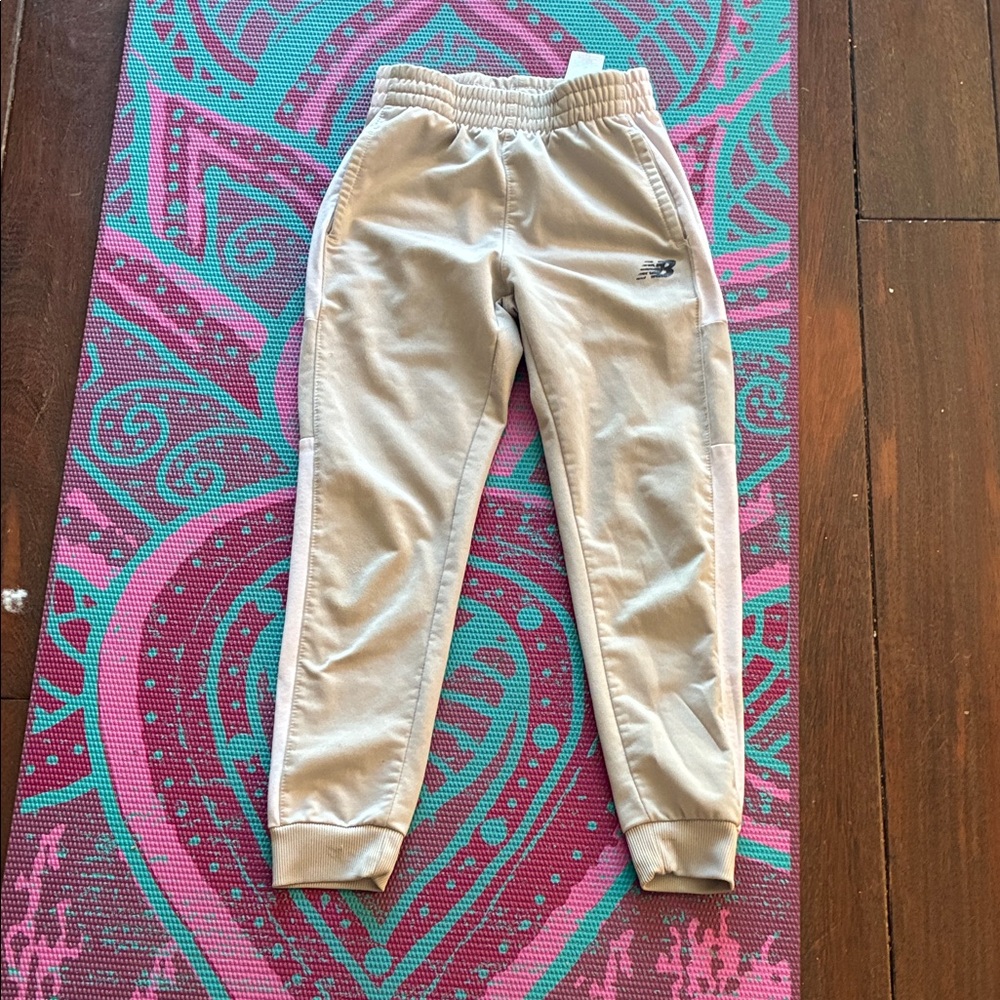 New Balance Kids' Light Gray Sweatpants